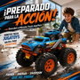 Crazon Monster Truck télécommandé 2 en 1 transformable en lanceur bleu