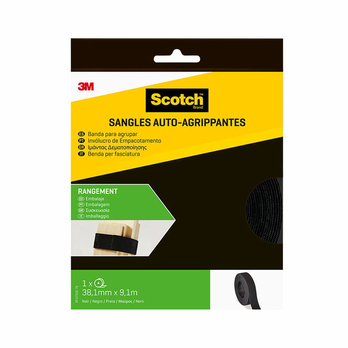 Attache de câbles Scotch Noir 38,1 MM X 9,1 M Attache de câbles Scotch Noir 38,1 MM X 9,1 M