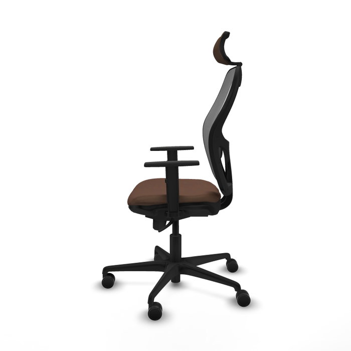 Piqueras y Crespo Chaise de Bureau Jorquera 1D036N2 Gris et Brun foncé Piqueras y Crespo Chaise de Bureau Jorquera 1D036N2 Gris et Brun foncé