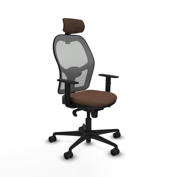 Piqueras y Crespo Chaise de Bureau Jorquera 1D036N2 Gris et Brun foncé Piqueras y Crespo Chaise de Bureau Jorquera 1D036N2 Gris et Brun foncé