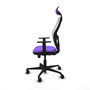 Piqueras y Crespo Chaise de Bureau Jorquera avec Appui-tête, Lila et Blanc
