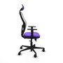 Piqueras y Crespo Chaise de Bureau Jorquera avec Appui-tête, Lila et Blanc