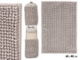 Berilo - Tapis de bain gris 40x60 cm en polyester recyclé (Set de 12)