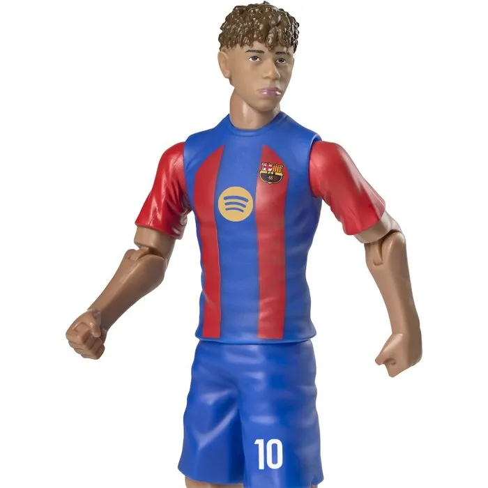 Megableu - Figurine articulée collector Lamine Yamal - FC Barcelone - 10 points d'articulation - 20 cm - Langue française Megableu - Figurine articulée collector Lamine Yamal - FC Barcelone - 10 points d'articulation - 20 cm - Langue française