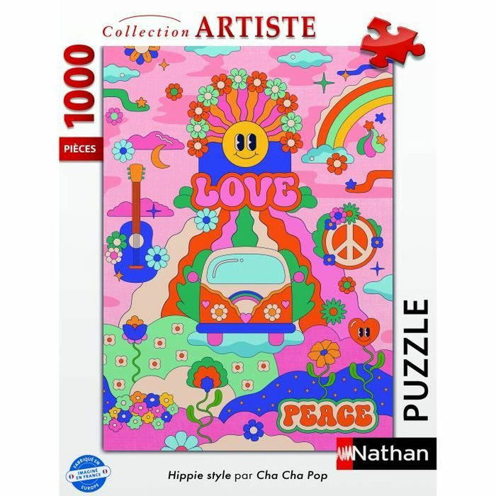 Ravensburger Puzzle 1000 pièces Hippie style / Cha cha Pop