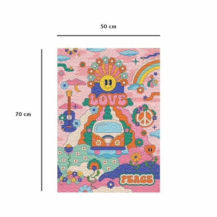 Ravensburger Puzzle 1000 pièces Hippie style / Cha cha Pop