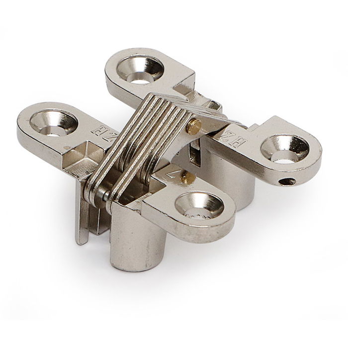 HERRAJES ALK Bisagra oculta Serial zamak 43x33mm Níquel HERRAJES ALK Bisagra oculta Serial zamak 43x33mm Níquel