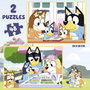 Educa Puzzle Bluey - Double Puzzle 48 Pièces Chacun avec Mallette de Transport - Âge Recommandé 4 à 6 Ans - Langue Espagnol/Anglais