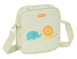 Safta Sac Bandoulière Facile à Nettoyer Thème Jungle pour Enfant d'Âge Préscolaire 16x18x4 cm