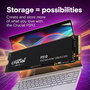Crucial SSD NVMe 1 TB M.2 PCIe Gen4 - Mémoire flash pour ordinateur portable et de bureau, lectures séquentielles jusqu'à 7100 Mo/s