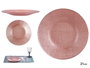 Vivalto Assiette en Verre 21 cm Rose Pastel (Set de 24)