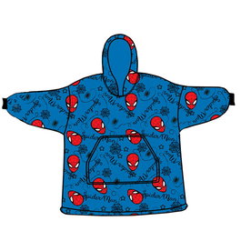 MARVEL Sweat-shirt oversize à capuche Spiderman adulte couleur coral - Taille unique