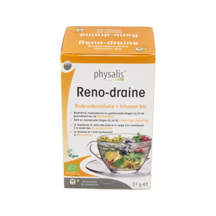 Physalis Reno-Draine Infusion Bio 20 Filtres - Drainant Voies Urinaires Physalis Reno-Draine Infusion Bio 20 Filtres - Drainant Voies Urinaires