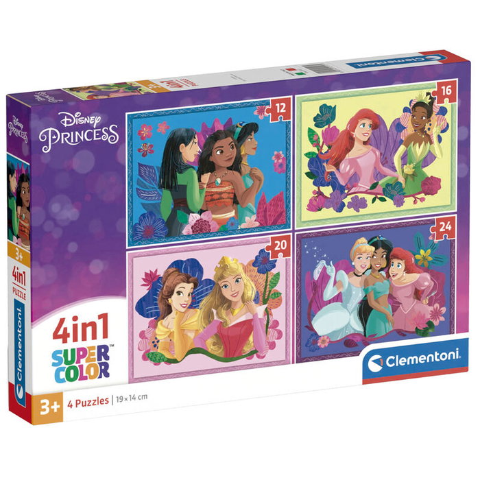 CLEMENTONI Puzzle Princesses Disney 12-16-20-24 pzs CLEMENTONI Puzzle Princesses Disney 12-16-20-24 pzs