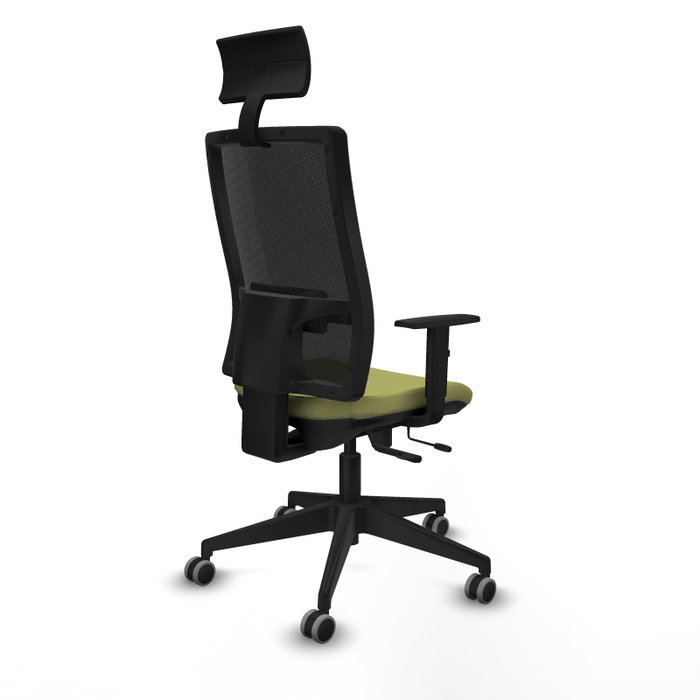Piqueras y Crespo 1D066G1 Chaise de Bureau avec Appui-tête Vert Olive et Noir Piqueras y Crespo 1D066G1 Chaise de Bureau avec Appui-tête Vert Olive et Noir