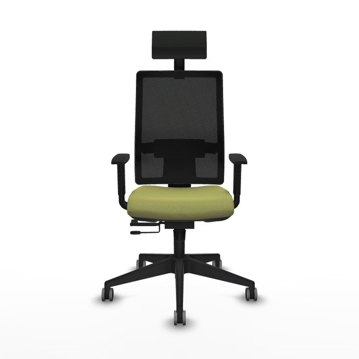 Piqueras y Crespo 1D066G1 Chaise de Bureau avec Appui-tête Vert Olive et Noir Piqueras y Crespo 1D066G1 Chaise de Bureau avec Appui-tête Vert Olive et Noir