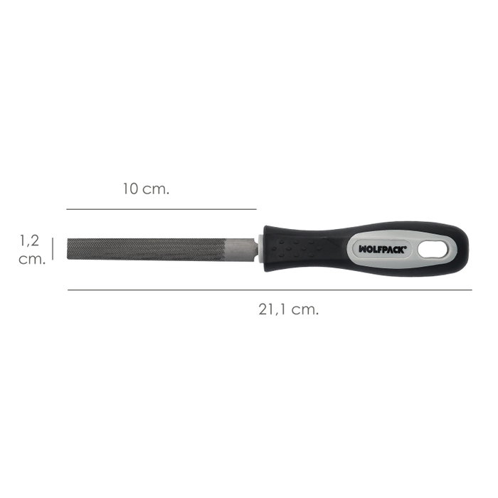 WOLFPACK LINEA PROFESIONAL Lime Maurer mi-ronde mi-douce 4 pouces WOLFPACK LINEA PROFESIONAL Lime Maurer mi-ronde mi-douce 4 pouces