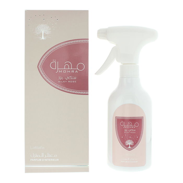 Lattafa Mohra Silky Rose Spray d'ambiance parfum d'intérieur désodorisant unisexe 450 ml Lattafa Mohra Silky Rose Spray d'ambiance parfum d'intérieur désodorisant unisexe 450 ml