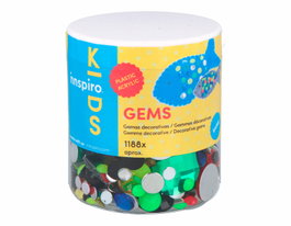 Innspiro Bote de Gemas Decorativas Acrílicas 1188u