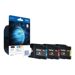 Brother LC-1280 - Pack de 3 cartouches d'encre Cyan, Magenta, Jaune - Très haute capacité - Compatible MFC-J5910DW/J6510DW/J6710DW/J6910DW