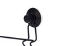 Berilo Toallero métal noir mat double barre ventouse 54 x 15 x 6.5 cm plastique ABS acier (Set de 12)