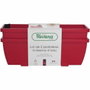 Riviera Lot de 2 jardinières EVA Rouge