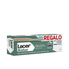 Lacer Natur Dentifrice et Brosse à dents (lot de 2)