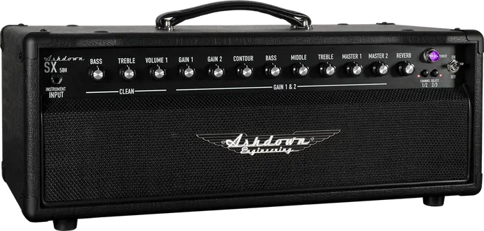 Ashdown Essex 50W Tête d'amplificateur pour guitare à lampes, 50 watts, 3 canaux, réverbération