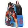 Loungefly Sac à dos Trio Dragon Ball Z 31 cm - 25,37x31,25x10 cm, housse assortie, sangles réglables, fermoirs métalliques dorés, cuir vegan Saffiano