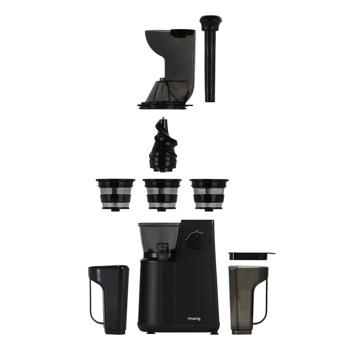 Hkoenig GSX24 Extracteur de jus vertical Vitalice, Noir