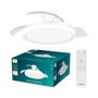 Philips Bliss White Sparkle - Ventilateur de plafond blanc avec aspas rétractables et LED 3 CCT, ø106 cm