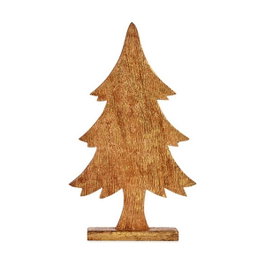 KRIST+ Arbre en bois doré 50cm