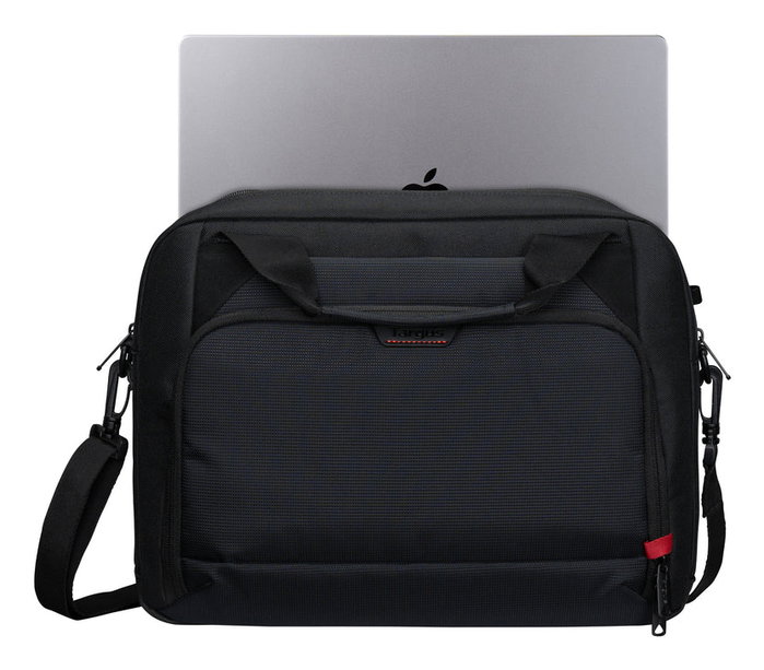 Targus Mallette EcoSmart pour PC Portable 14 Pouces Noir et Rouge Sacoche Antivol