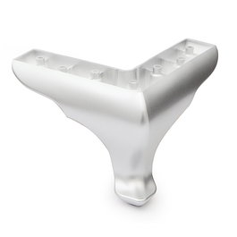 Q&Q Pied de meuble OKALIPTUS 180x180 mm H140 Argent