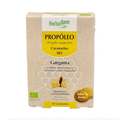 HERBALGEM Propoleo Amplio Espectro - Caramels Biologiques à la Propolis à Large Spectre - 24 Caramels HERBALGEM Propoleo Amplio Espectro - Caramels Biologiques à la Propolis à Large Spectre - 24 Caramels