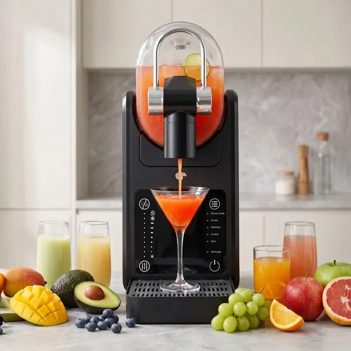 Continental Edison Machine à granité et à glace CESMBLK - Noir - 2 L