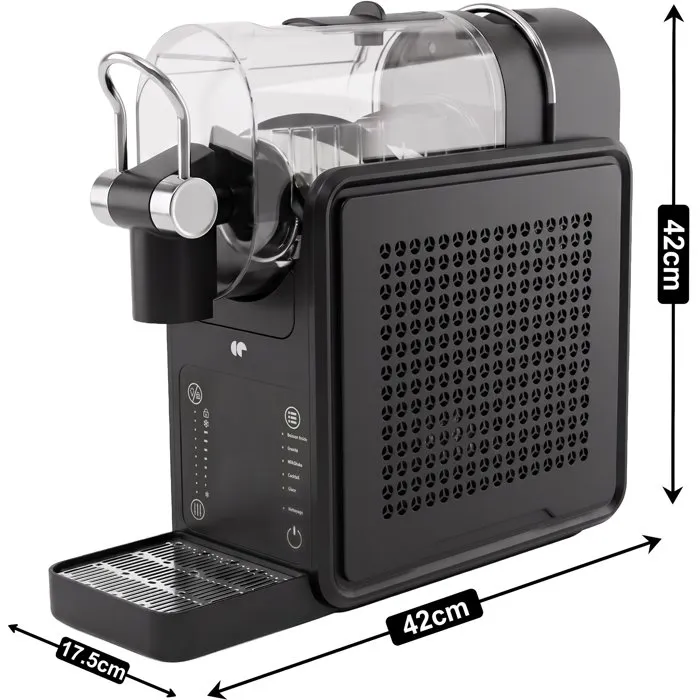 Continental Edison Machine à granité et à glace CESMBLK - Noir - 2 L