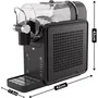 Continental Edison Machine à granité et à glace CESMBLK - Noir - 2 L