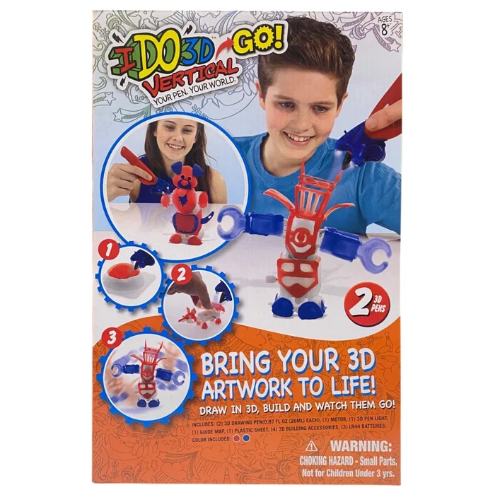 Ido3D Set de dessin avec 2 stylos verticaux changeant de couleur Ido3D Set de dessin avec 2 stylos verticaux changeant de couleur