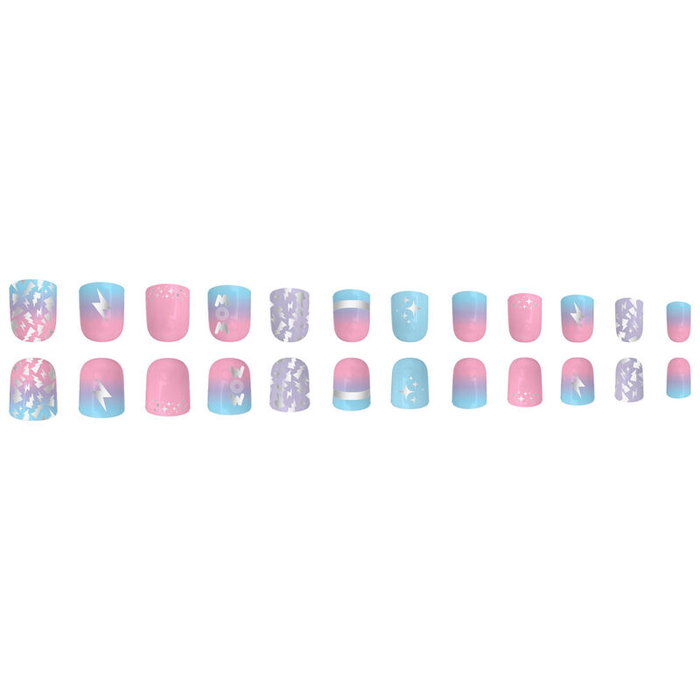WOW GENERATION Set de 24 ongles adhésifs
