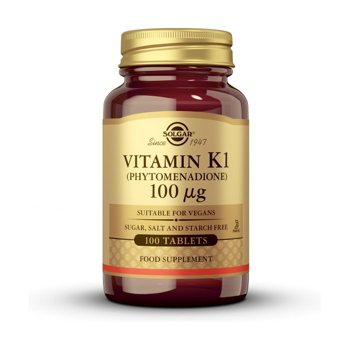 Solgar Vitamina K1 100 mcg 100 comprimés
