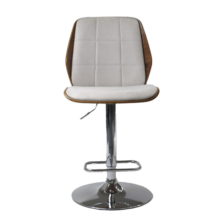 Tabouret Home ESPRIT Marron Beige Argenté Noyer 50 x 52 x 121 cm