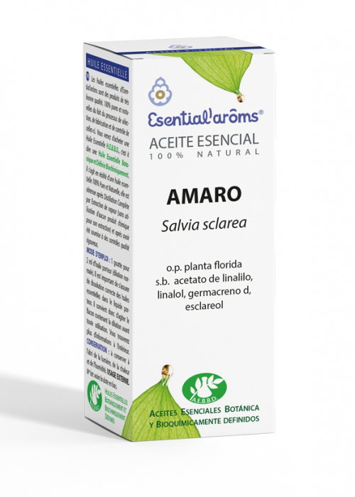 ESENTIAL AROMS Salvia sclarea (amaro) huile essentielle 10 ml ESENTIAL AROMS Salvia sclarea (amaro) huile essentielle 10 ml