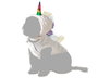 Disfraz Para Mascota - Unicornio M - Déguisement licorne pour chien - Blanc - Taille M
