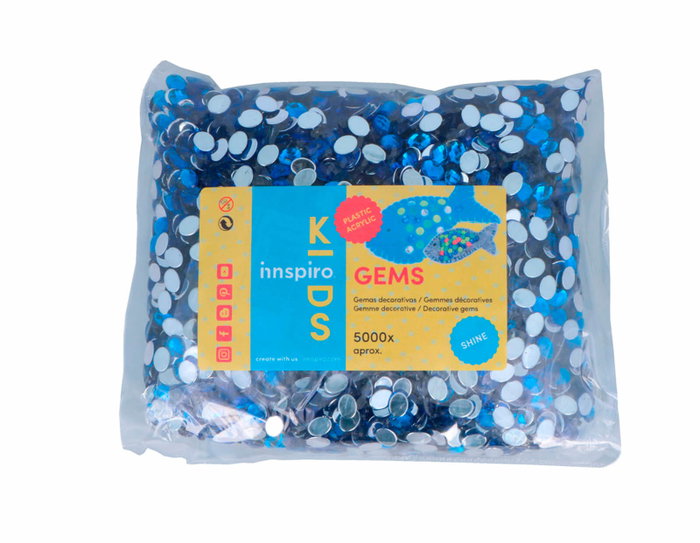 Innspiro Gemas acryliques ovales bleues 6x8mm Innspiro Gemas acryliques ovales bleues 6x8mm