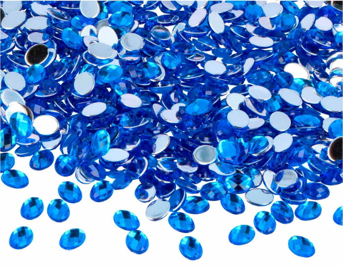 Innspiro Gemas acryliques ovales bleues 6x8mm Innspiro Gemas acryliques ovales bleues 6x8mm