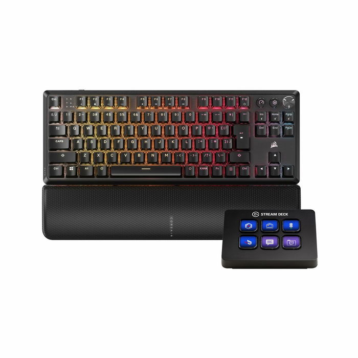 Clavier sans fil Corsair CH-914901E-ES Noir Espagnol Qwerty
