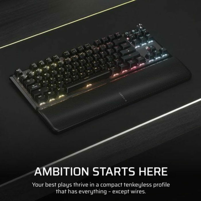 Clavier sans fil Corsair CH-914901E-ES Noir Espagnol Qwerty