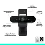 Logitech 960-001718 Webcam Brio 4K Ultra HD avec HDR, Champ de vision 90°, Autofocus, Microphones, Noir