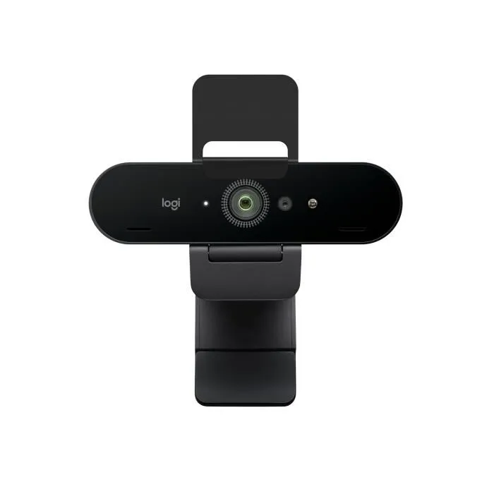 Logitech 960-001718 Webcam Brio 4K Ultra HD avec HDR, Champ de vision 90°, Autofocus, Microphones, Noir Logitech 960-001718 Webcam Brio 4K Ultra HD avec HDR, Champ de vision 90°, Autofocus, Microphones, Noir